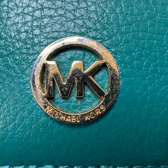 Michael Kors Teal Wallet - Picture 3 of 12